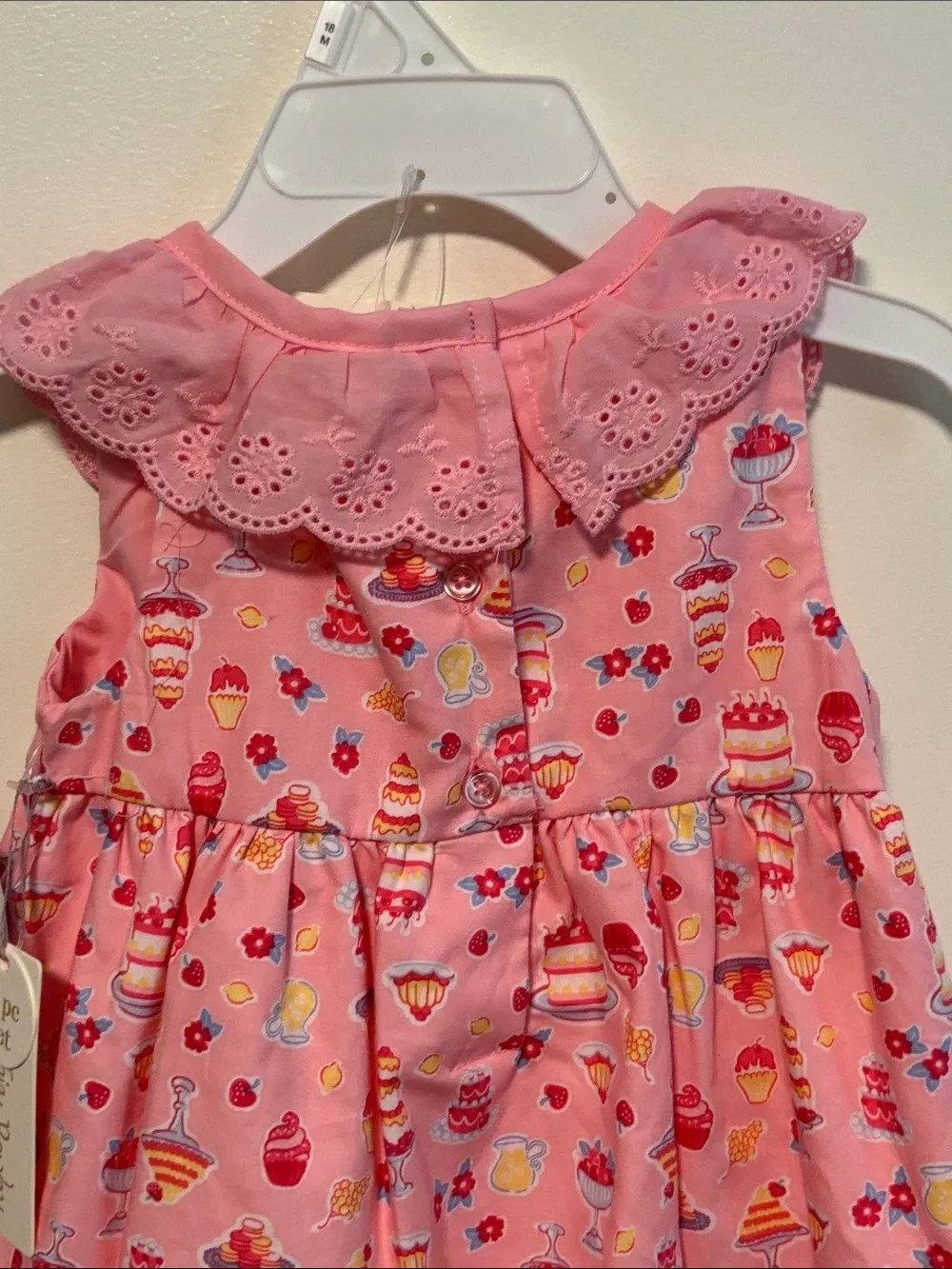 Cynthia Rowley Pink Dessert Print Dress with Matching Bloomers